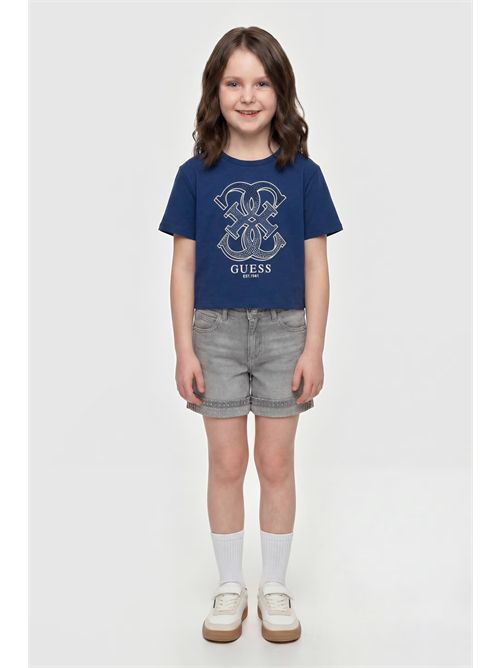 T-shirt con logo in strass GUESS | J6RI28K6YW4/G7HR